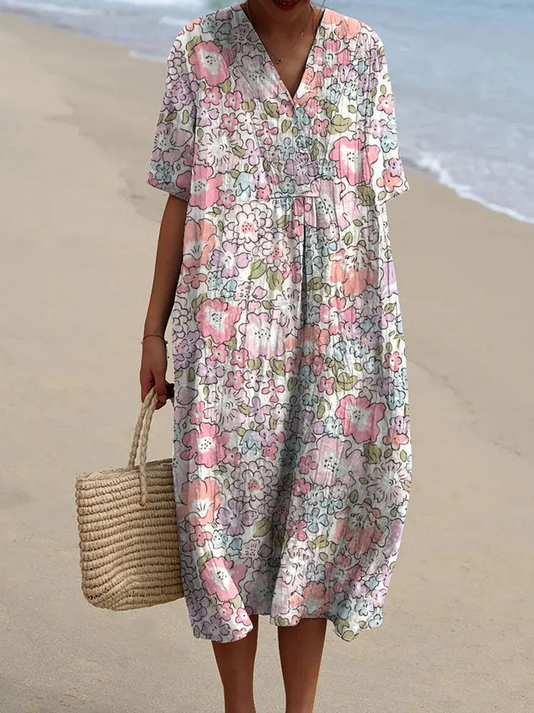 Mae – Spring Floral Print Dress