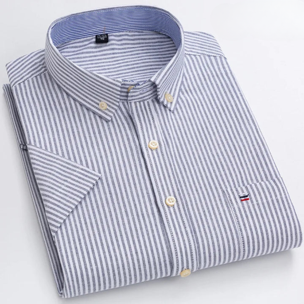 Pietro – Camicia Classica in Cotone a Fantasia