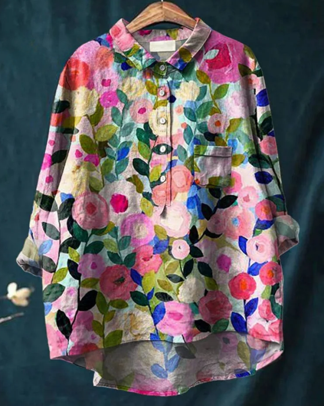 Cherylynn – Camicia Floreale Elegante