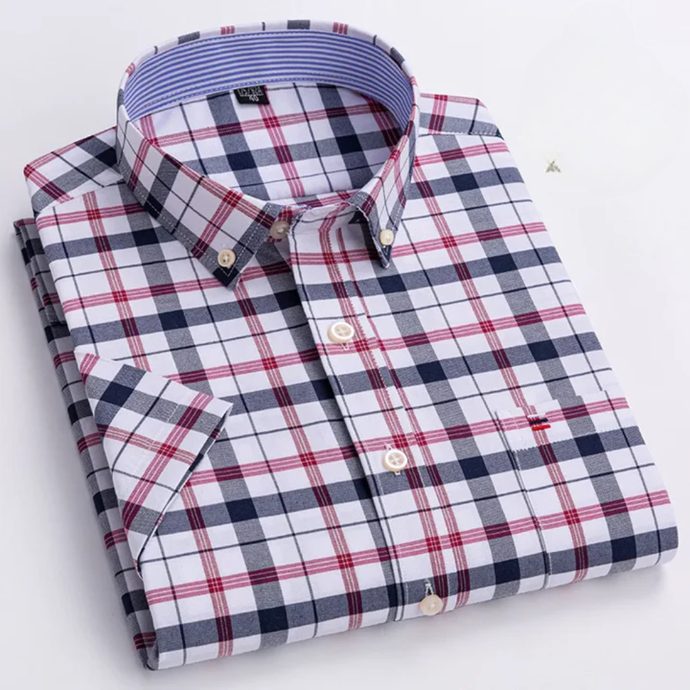 Pietro – Camicia Classica in Cotone a Fantasia