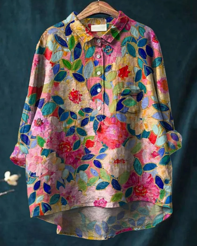 Cherylynn – Camicia Floreale Elegante