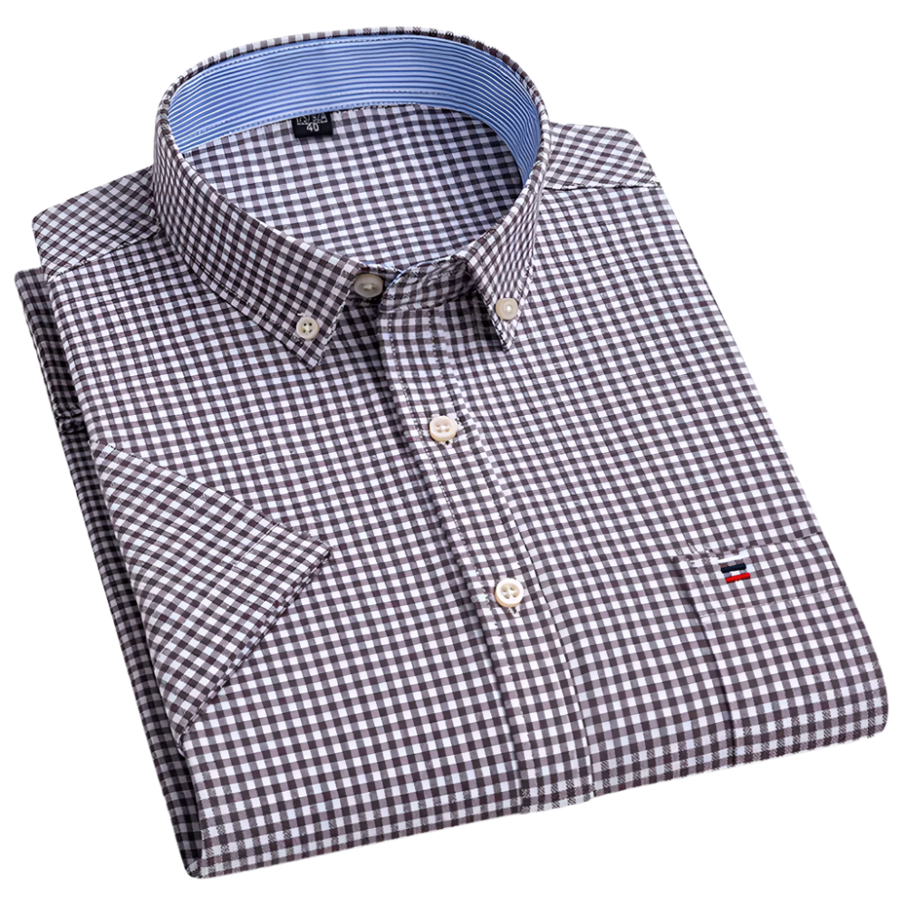 Pietro – Camicia Classica in Cotone a Fantasia