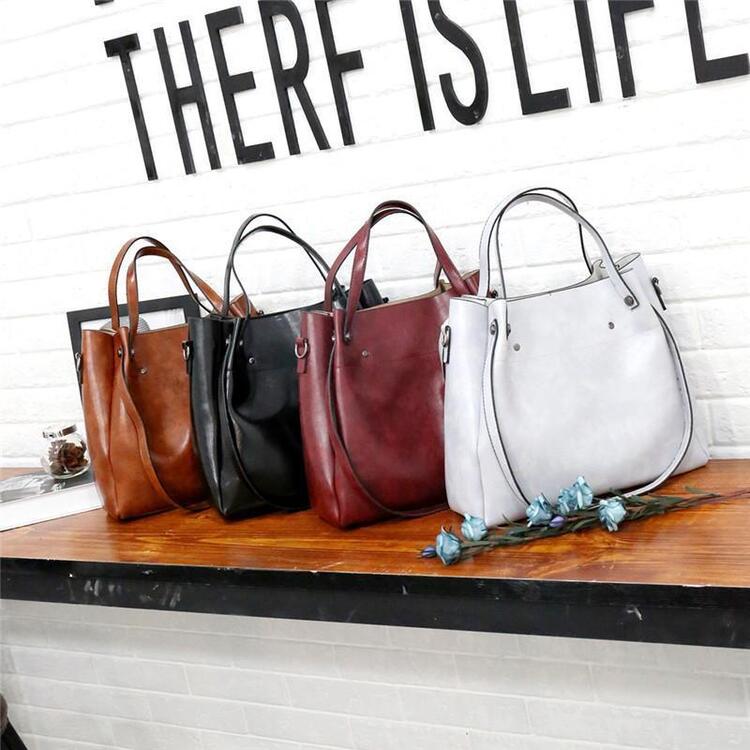 4-Piece Vintage-Style Luxury Bag Set