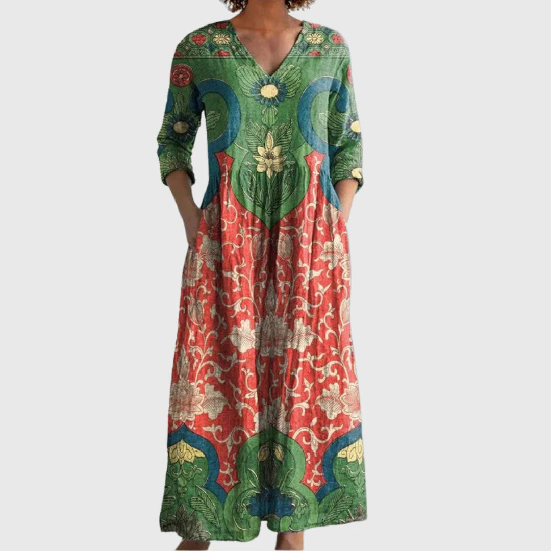 Tania | Vestito elegante Floreale Vintage