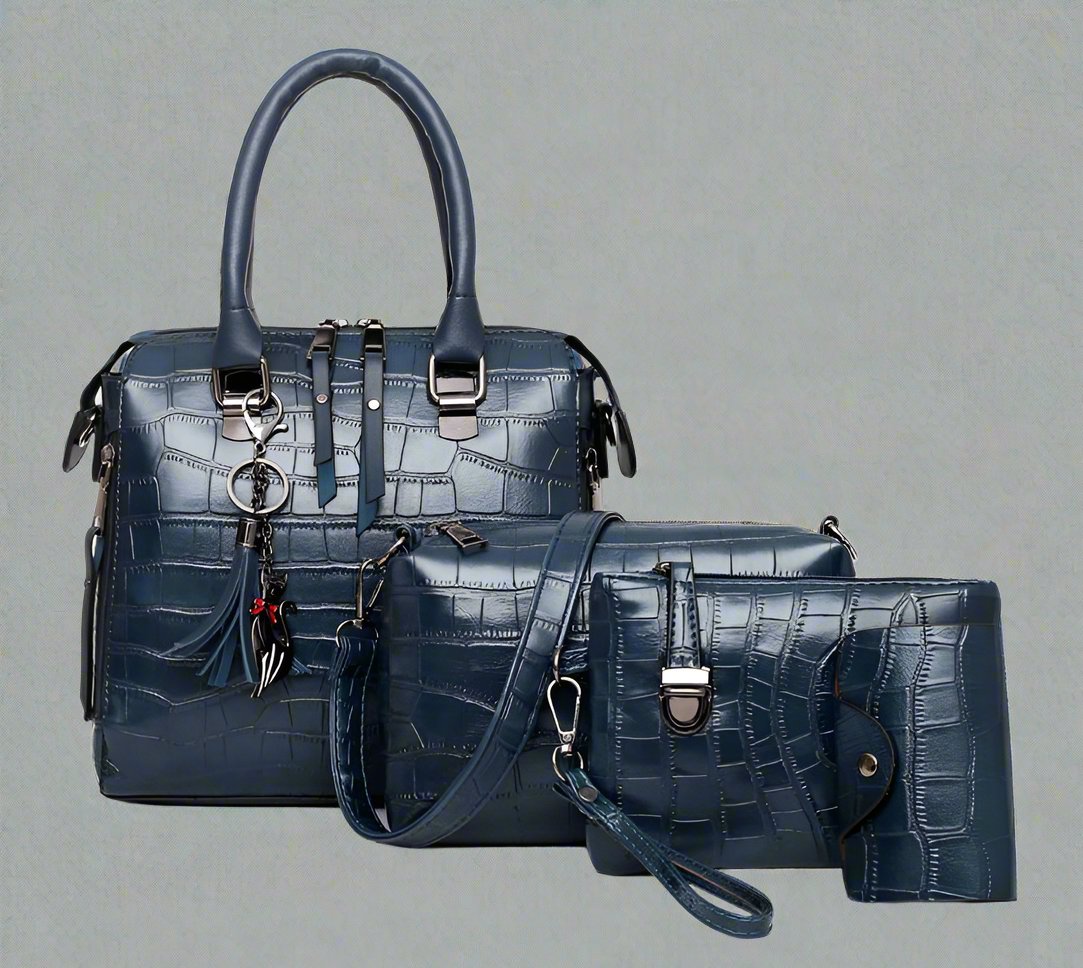 Modern Luxury 4-Piece Leather Bag Set