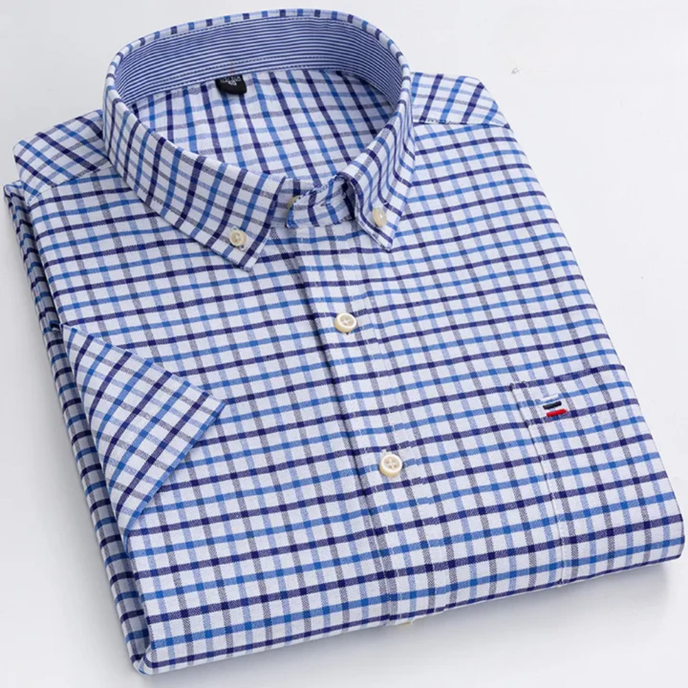 Pietro – Camicia Classica in Cotone a Fantasia