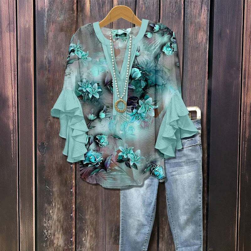 Chiara – Flowing Floral Top