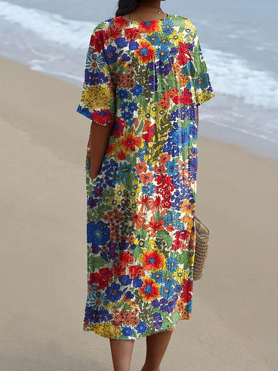 Ivy – Retro Summer Floral Dress