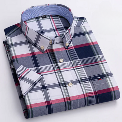 Pietro – Camicia Classica in Cotone a Fantasia