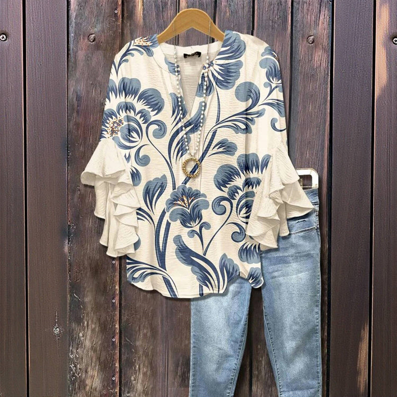 Phoebe – Graceful Patterned Top