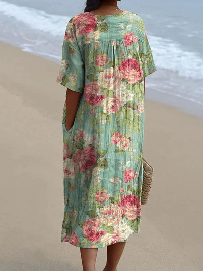 Lily – Artistic Floral Dress