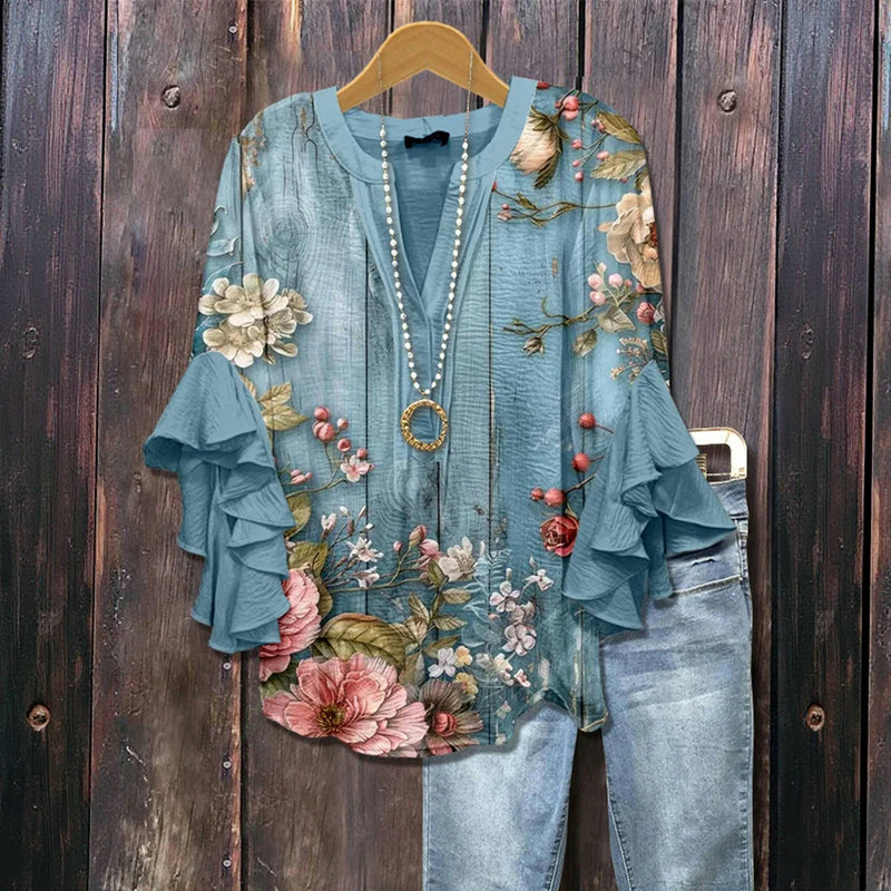 Patricia – Floral Elegance Top