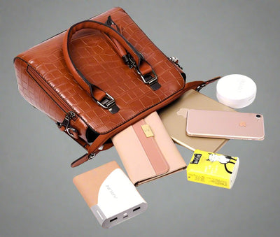 Modern Luxury 4-Piece Leather Bag Set