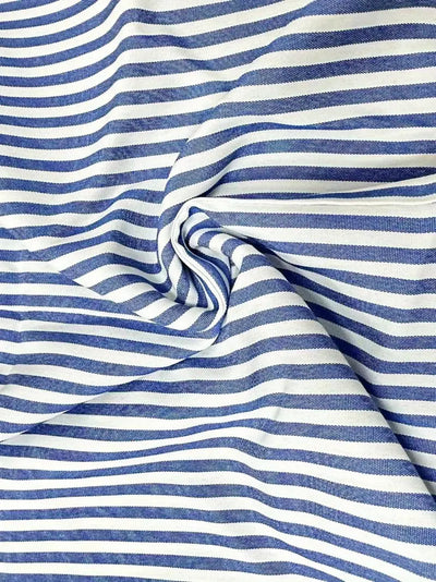 Mitch – Striped Button Strap Mini Dress
