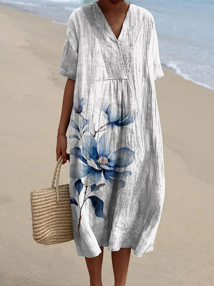 Juliet – Romantic Rose Print Dress