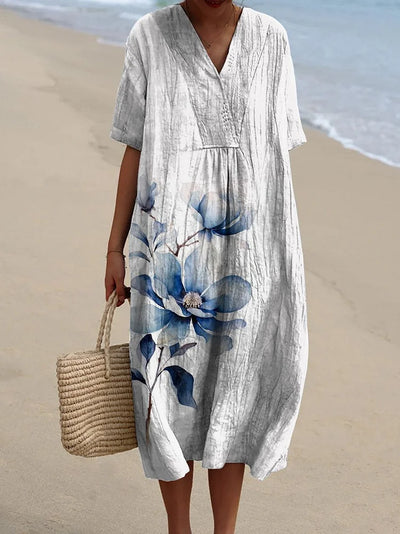 Juliet – Romantic Rose Print Dress