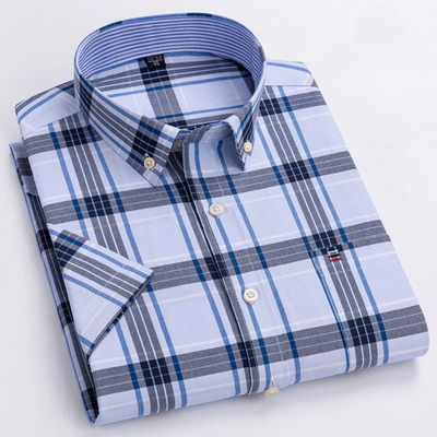 Pietro – Camicia Classica in Cotone a Fantasia