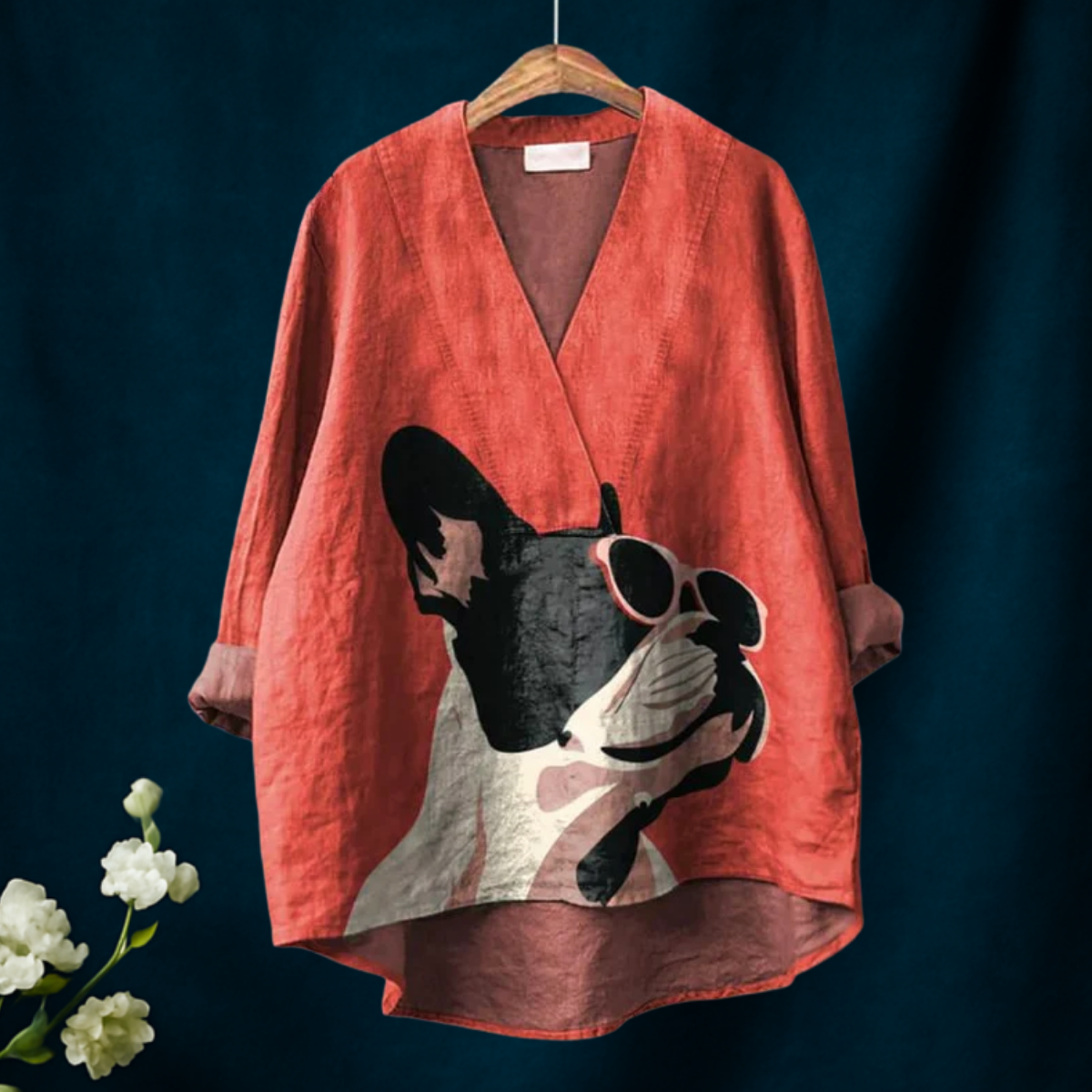 Claire – French Bulldog Print Shirt