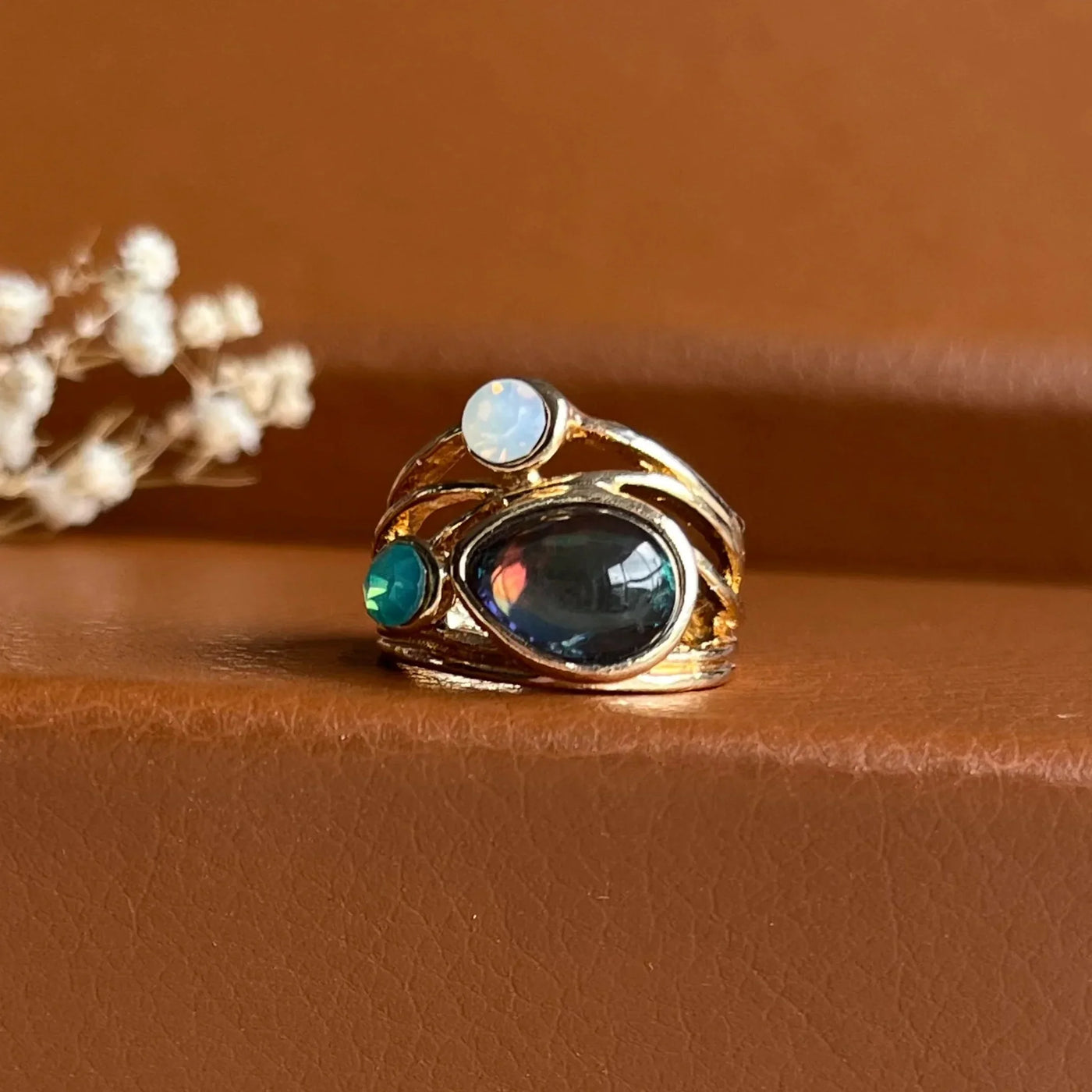 Celeste – Blue Moonstone Ring