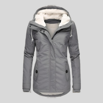 Alienor - Long Waterproof Coat With Hood