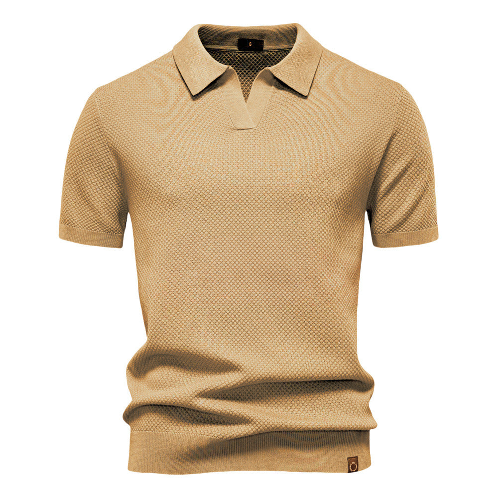 Uziel – Textured Polo Shirt