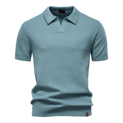 Uziel – Textured Polo Shirt