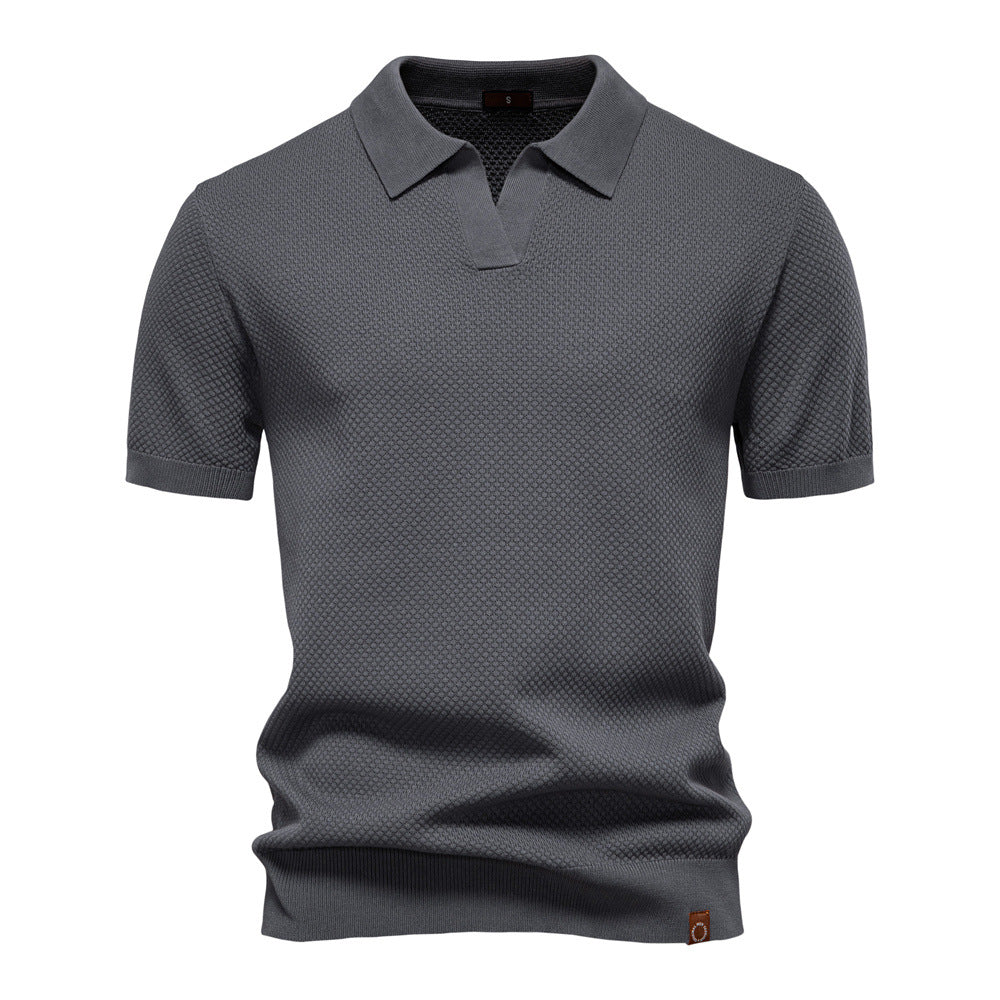 Uziel – Textured Polo Shirt