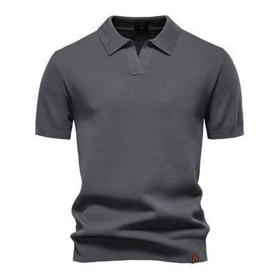 Uziel – Textured Polo Shirt