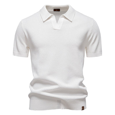 Uziel – Textured Polo Shirt