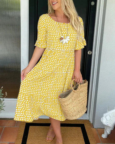 Blythea – Relaxed Tiered Midi Dress