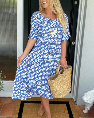 Blythea – Relaxed Tiered Midi Dress