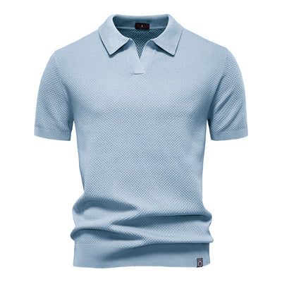Uziel – Textured Polo Shirt