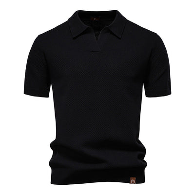 Uziel – Textured Polo Shirt
