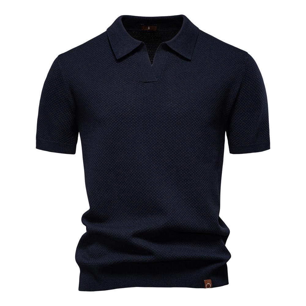 Uziel – Textured Polo Shirt