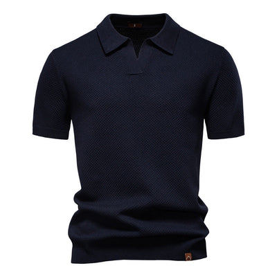 Uziel – Textured Polo Shirt