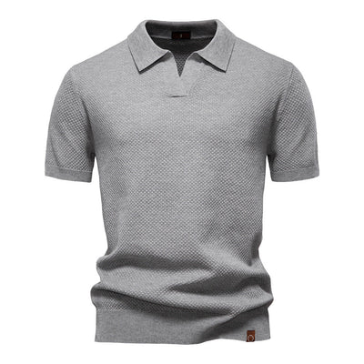 Uziel – Textured Polo Shirt