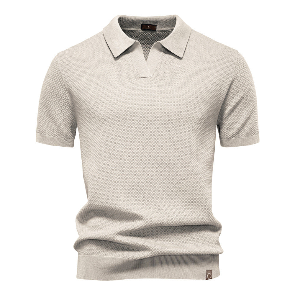 Uziel – Textured Polo Shirt