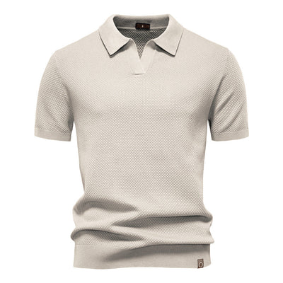 Uziel – Textured Polo Shirt