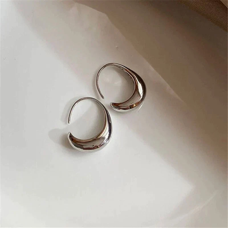 Alba – Luxury Two-Tone Earrings in Gold & Silver