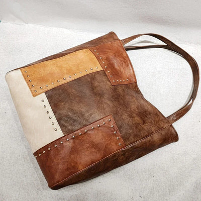 Vintage-Style Luxury Patchwork Bag