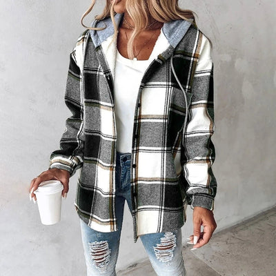 Rae – Checked Hoodie