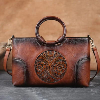 Vintage-Style Luxury Tote Bag