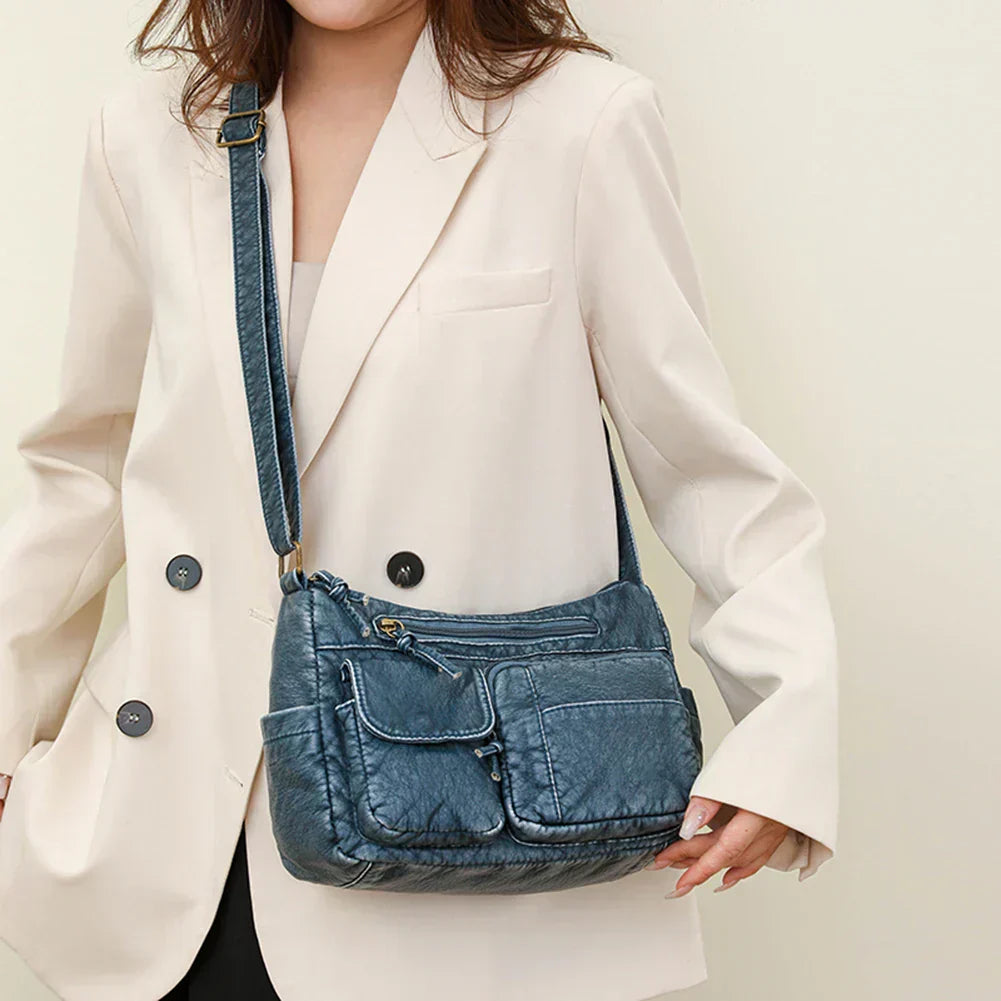 Retro-Style Luxury Leather Bag