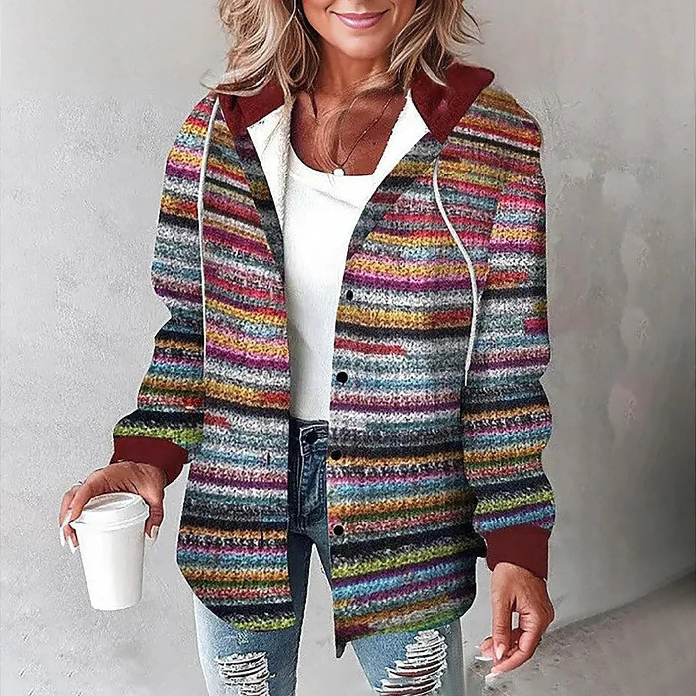 Rae – Checked Hoodie