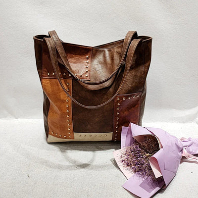 Vintage-Style Luxury Patchwork Bag