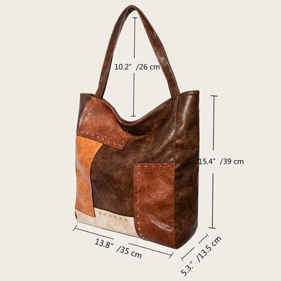Vintage-Style Luxury Patchwork Bag