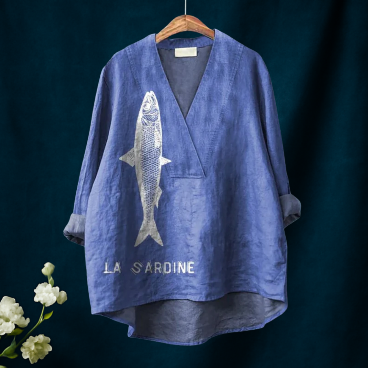 Nina – Sardine Print Shirt