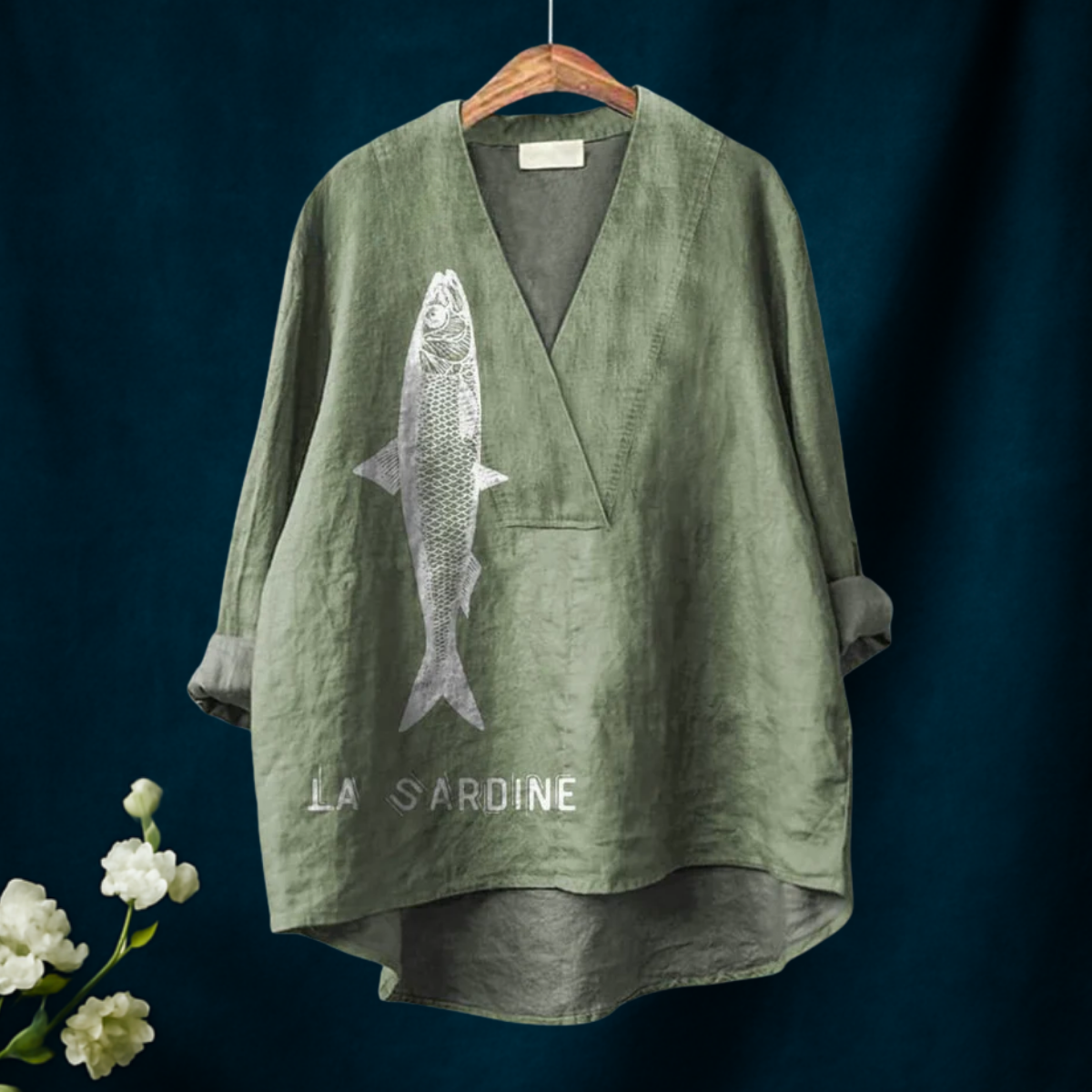 Nina – Sardine Print Shirt