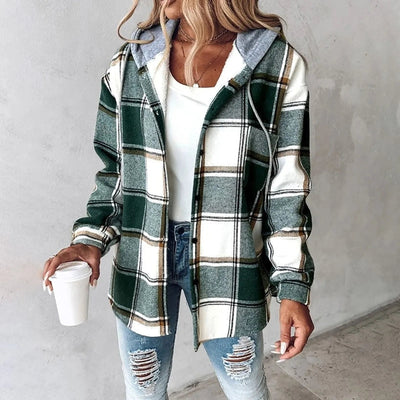 Rae – Checked Hoodie