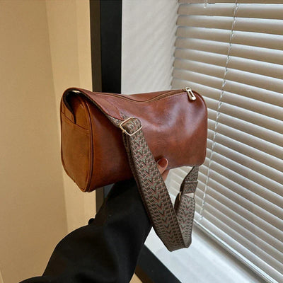 Vintage-Style Luxury Leather Crossbody Bag